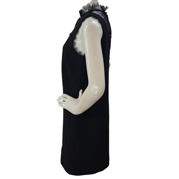 NWT Ted Baker Dress Womens 6 Ted Baker 2 Black Chharis Shift Sleeveless Stretch - Picture 4 of 16